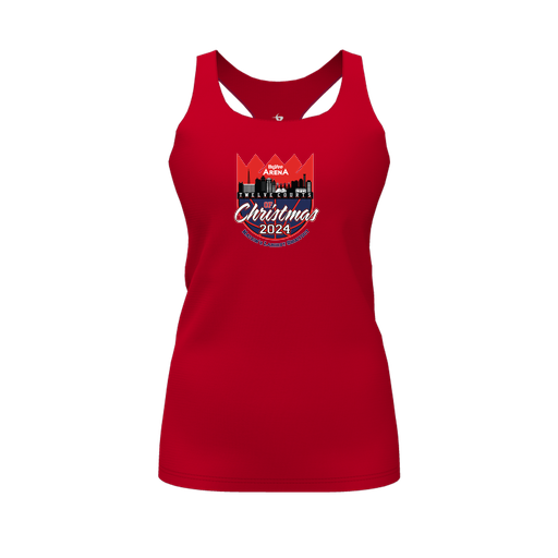 [FT0TRBRD-FYS-LOGO1] Decker Racerback Tank Top (Female Youth S, Red, Logo 1)