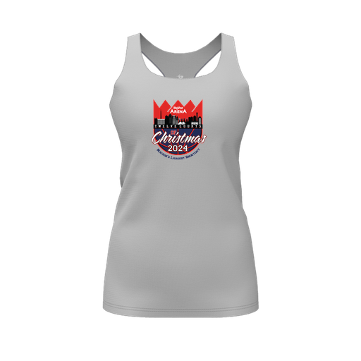 [FT0TRBGY-FYS-LOGO1] Decker Racerback Tank Top (Female Youth S, Gray, Logo 1)
