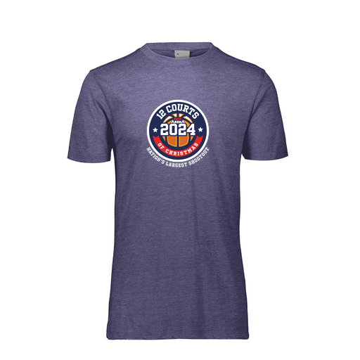 [FTSCUBRY-AS-LOGO2] Decker Men's Tri-Blend T-Shirt - Short Sleeve (Adult S, Royal, Logo 2)