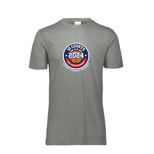 [FTSCUBGY-AS-LOGO2] Decker Men's Tri-Blend T-Shirt - Short Sleeve (Adult S, Gray, Logo 2)