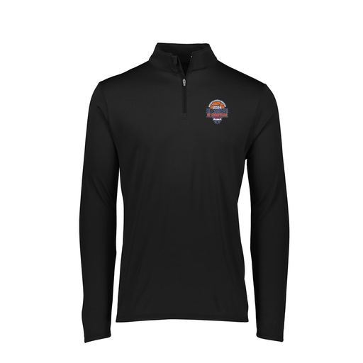 [FTLQFLBK-FAXS-LOGO3] Decker Women's Flex-Lite 1/4 Zip Shirt (Female Adult XS, Black, Logo 3)