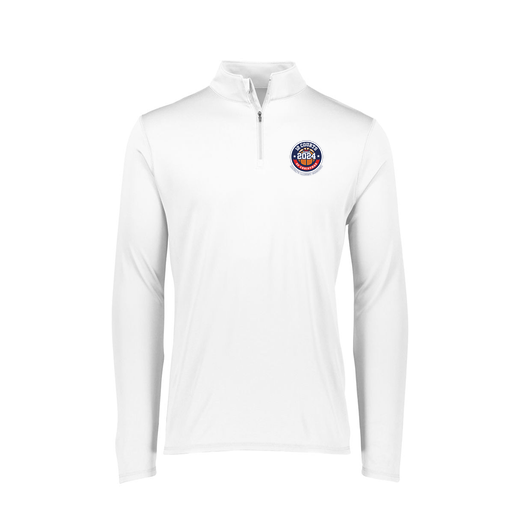 [FTLQFLWH-FAXS-LOGO2] Decker Women's Flex-Lite 1/4 Zip Shirt (Female Adult XS, White, Logo 2)