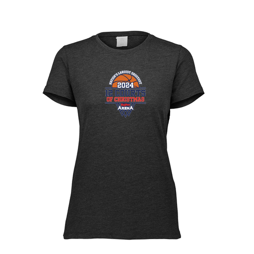 [FTSCUBBK-FAXS-LOGO3] Decker Women's Tri-Blend T-Shirt - Short Sleeve (Female Adult XS, Black, Logo 3)