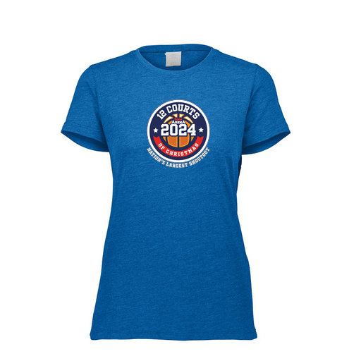 [FTSCUBRY-FAXS-LOGO2] Decker Women's Tri-Blend T-Shirt - Short Sleeve (Female Adult XS, Royal, Logo 2)