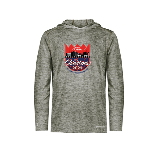 [FOLHCGGY-AS-LOGO1] Decker Men's Charge Hoodie (Adult S, Gray, Logo 1)