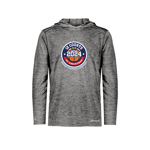 [FOLHCGBK-YS-LOGO2] Decker Youth Charge Hoodie (Youth S, Black, Logo 2)