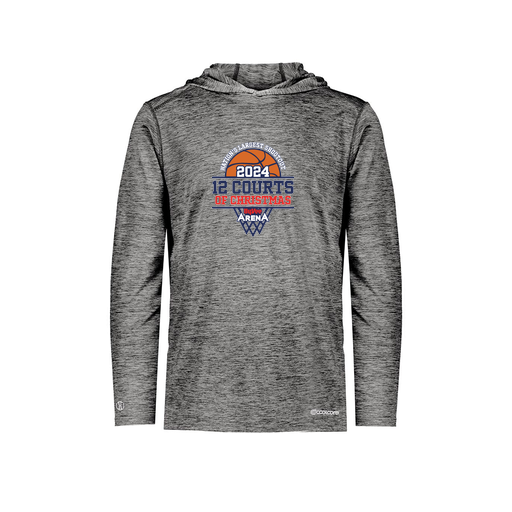 [FOLHCGBK-YS-LOGO3] Decker Youth Charge Hoodie (Youth S, Black, Logo 3)