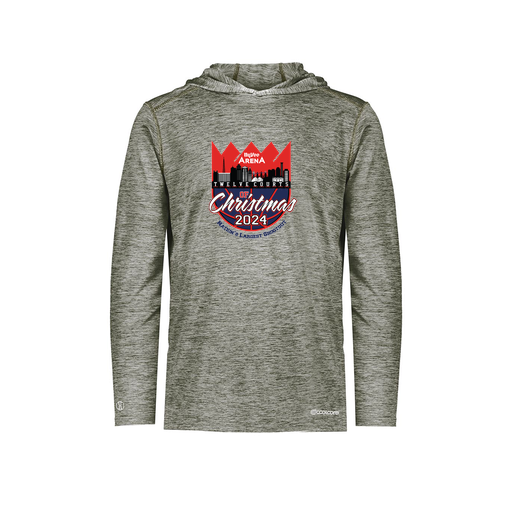 [FOLHCGGY-YS-LOGO1] Decker Youth Charge Hoodie (Youth S, Gray, Logo 1)