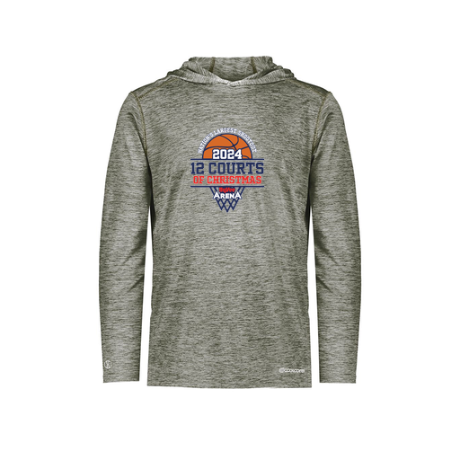 [FOLHCGGY-YS-LOGO3] Decker Youth Charge Hoodie (Youth S, Gray, Logo 3)