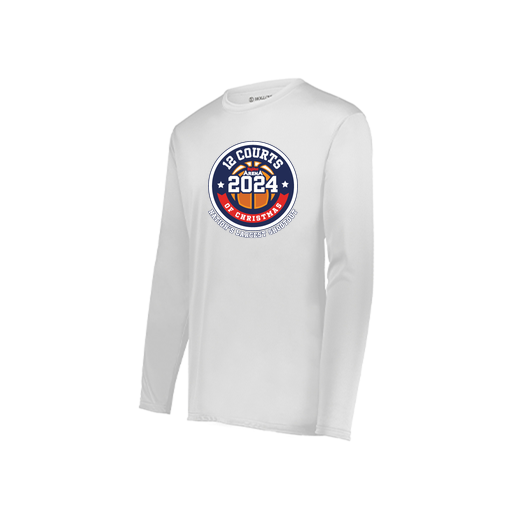 [222822.005.XS-LOGO2] Men's LS Smooth Sport Shirt (Adult XS, White, Logo 2)