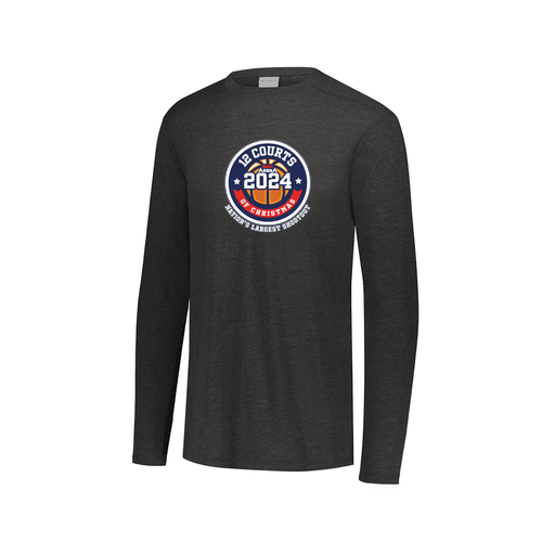 [FTLCUBBK-AXS-LOGO2] Decker Men's Tri-Blend T-Shirt - Long Sleeve (Adult XS, Black, Logo 2)